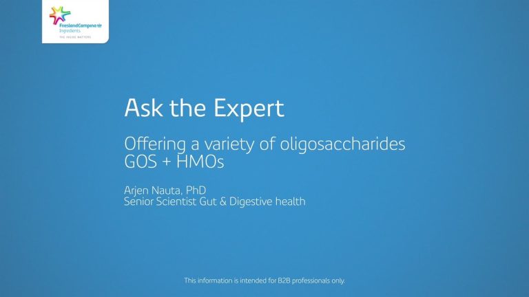 Ask the Expert – Offering a variety of oligosaccharides – GOS + HMOs